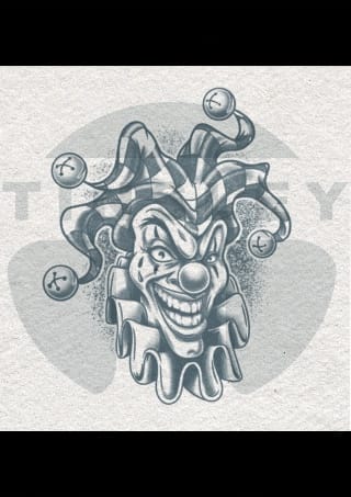 Tattoo design: Killer Clown by tjiggotjurring on DeviantArt