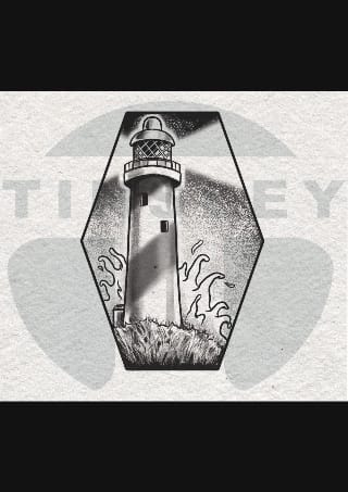 Lighthouse tattoo by Rick Elliott – Evolved Body Arts